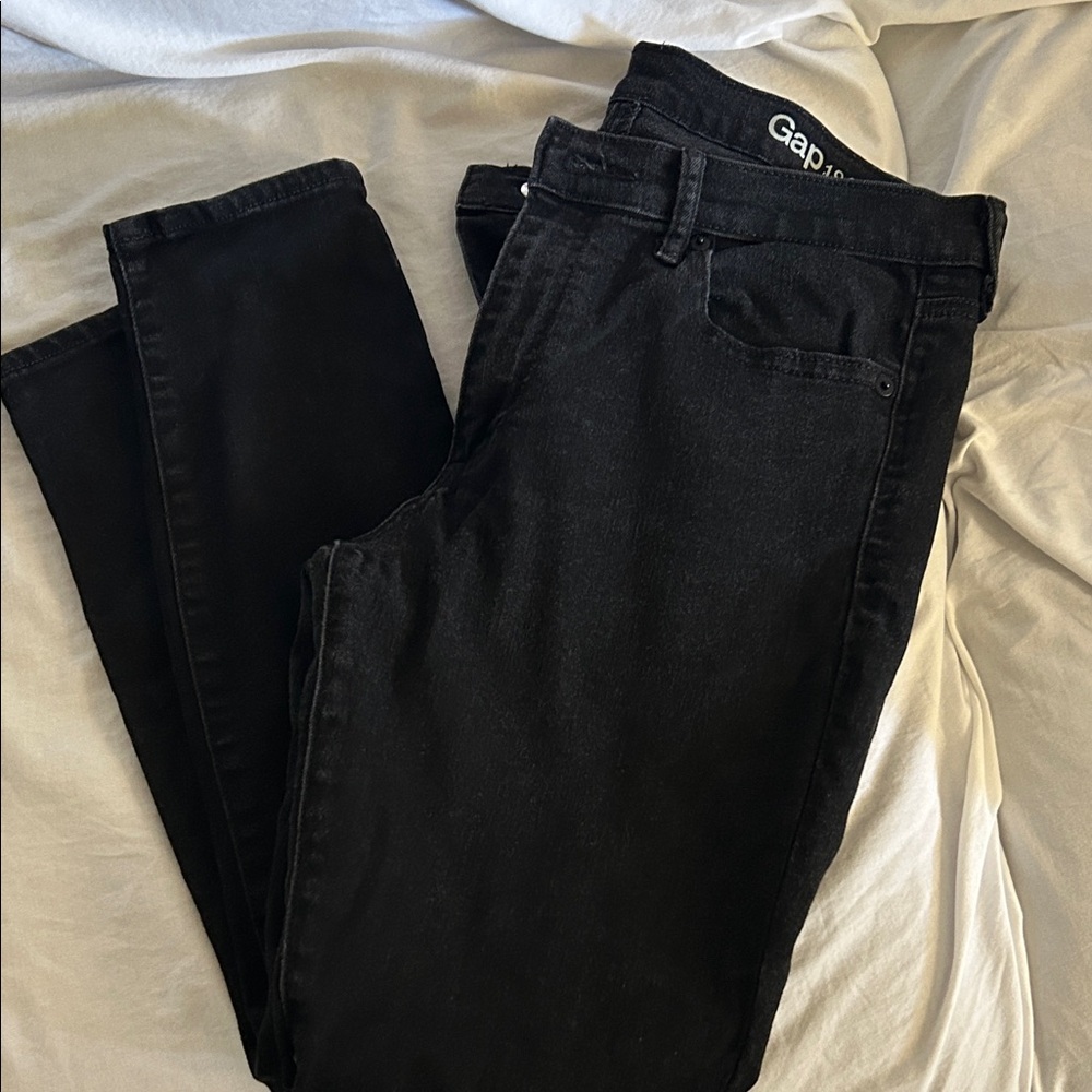 GAP Women's Stretch True Skinny Jeans - Black 31S - Picture 6 of 7